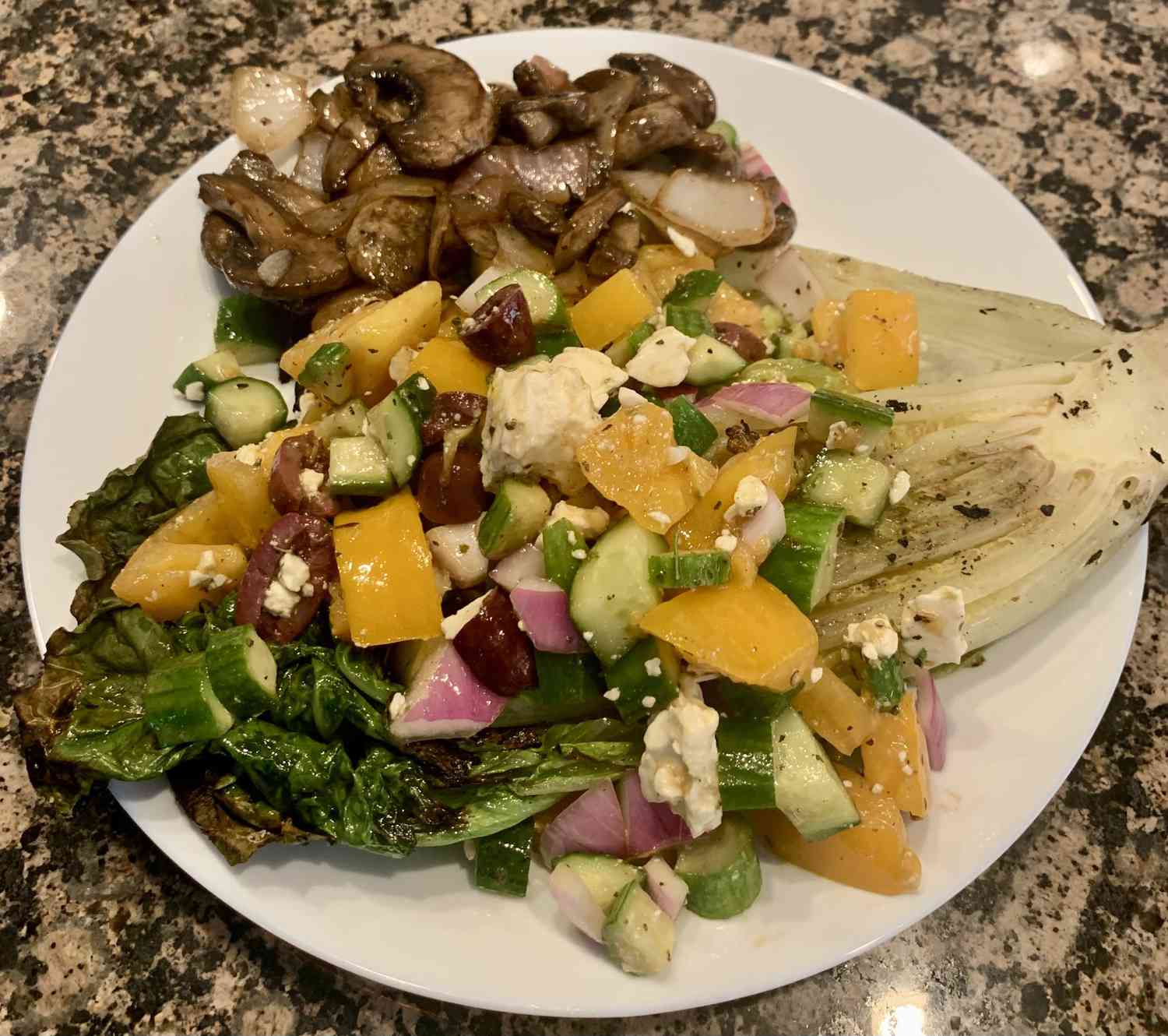 Grilled Greek Wedge Salad