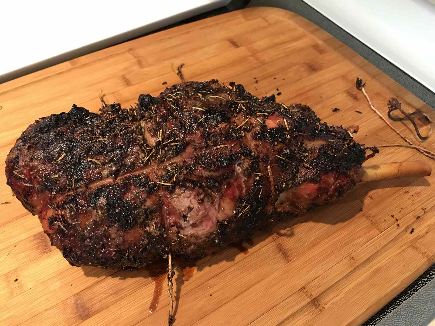 Grilled Herb-Infused Lamb Shank