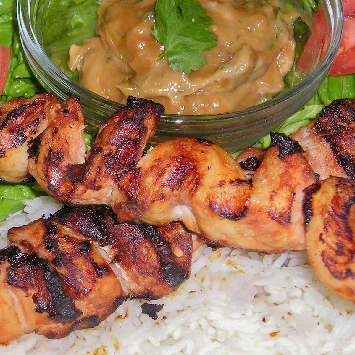 Grilled Indonesian Chicken Satay