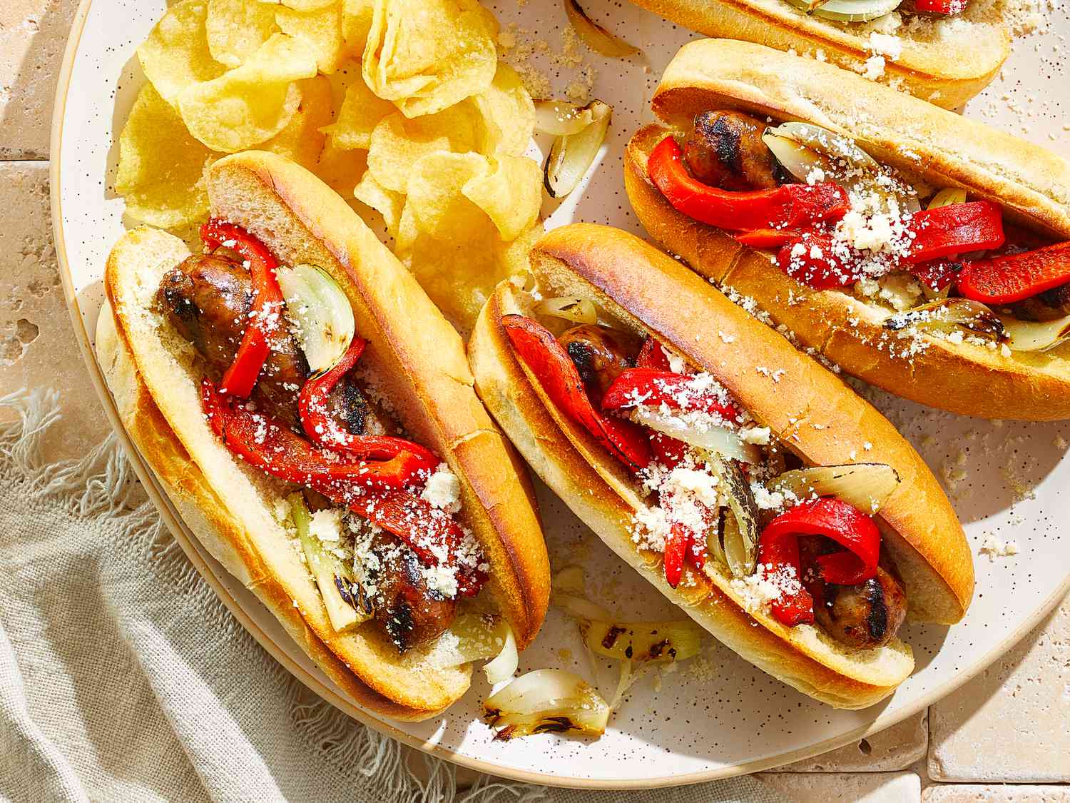 Grilled Italian Sausage Sandwiches