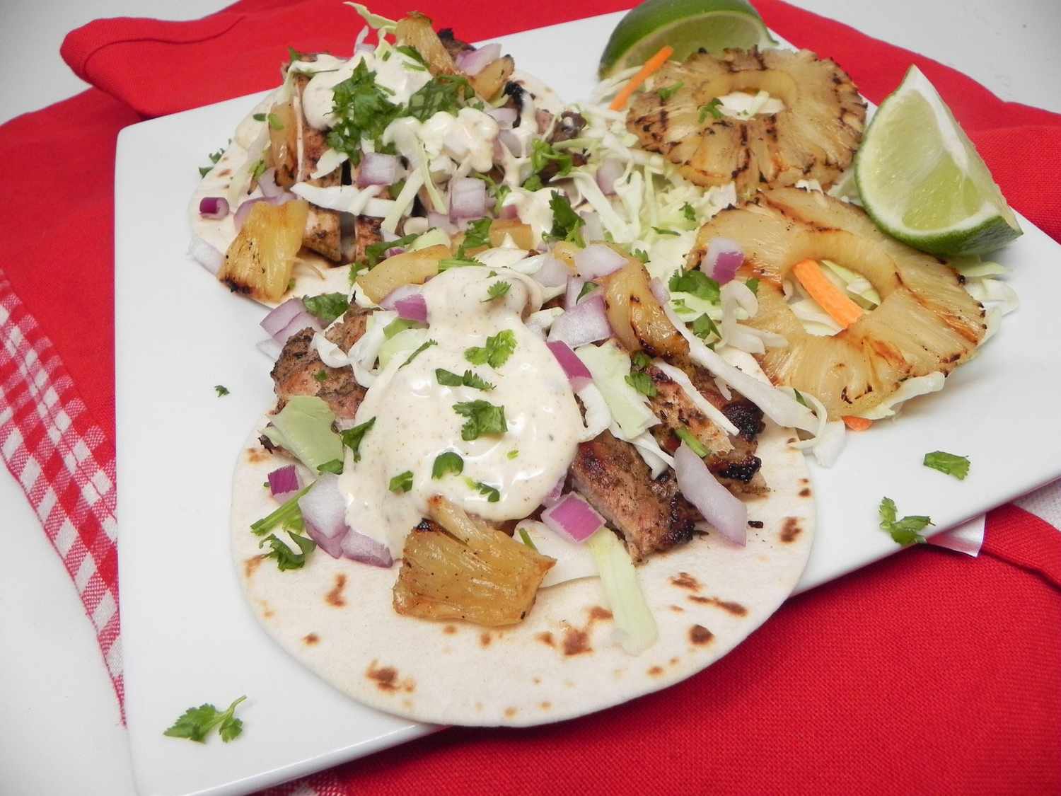 Grilled Jerk Chicken Tacos