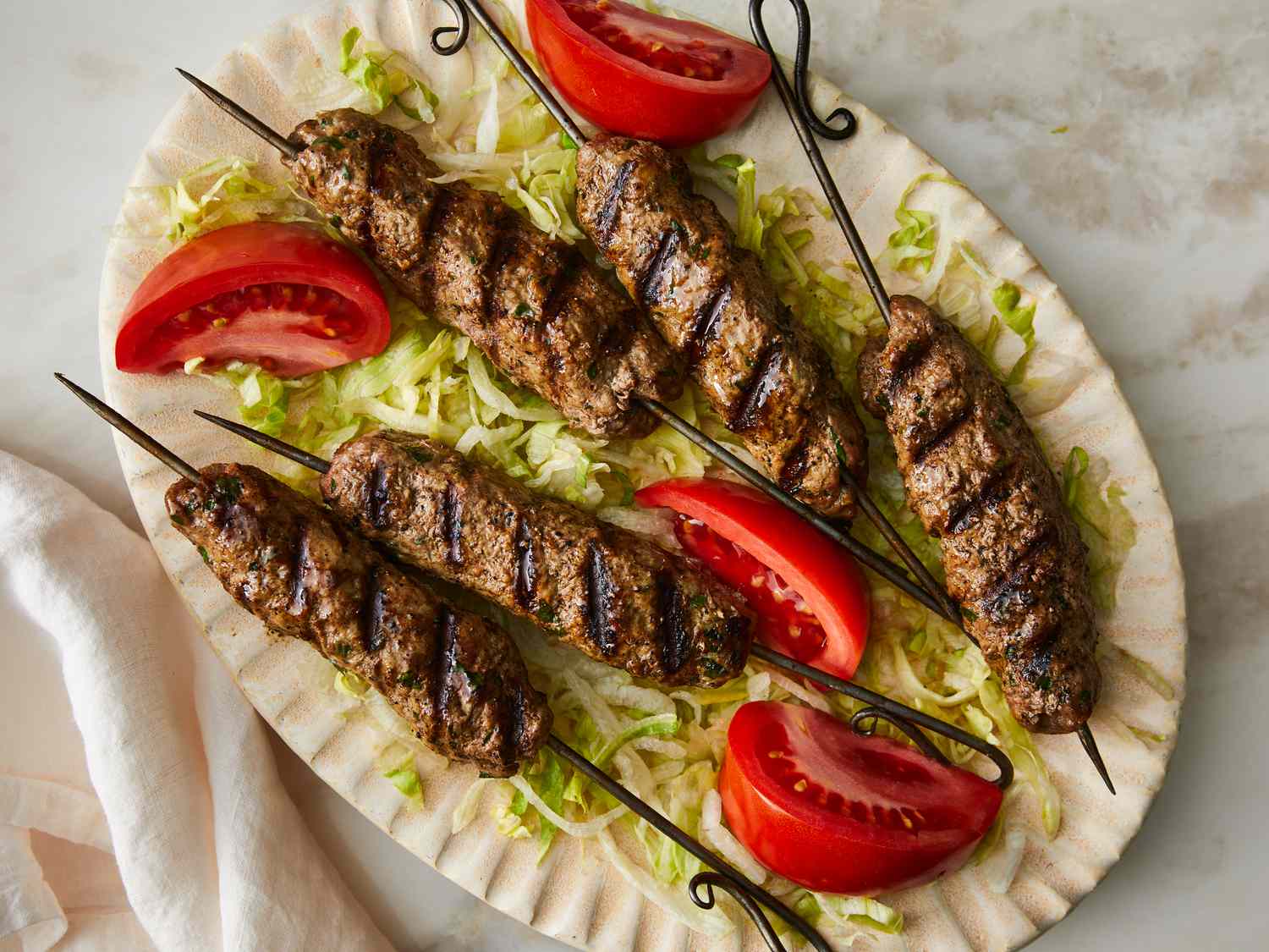 Grilled Lamb Koftas