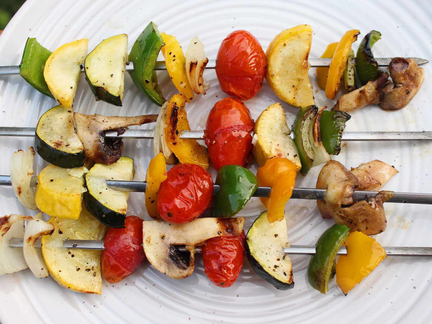 Grilled Lemon Vegetable Skewers