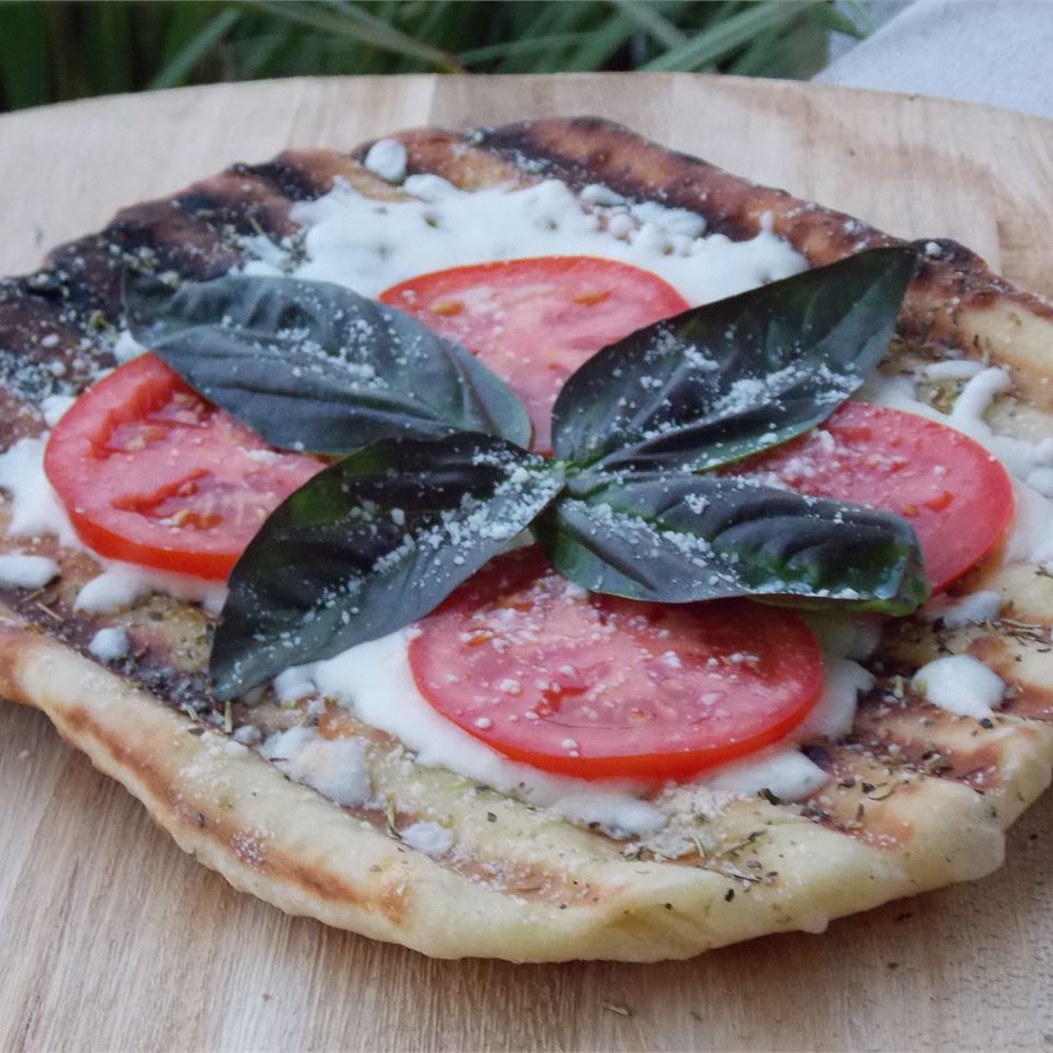 Grilled Margherita Pizza