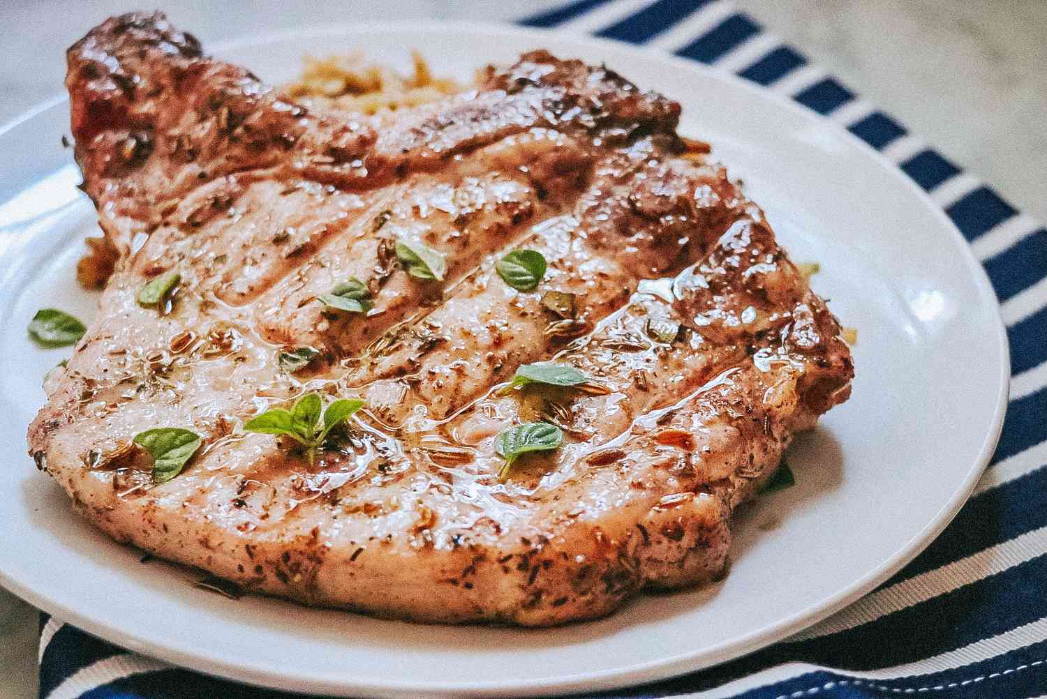 Grilled Mediterranean Pork Chops