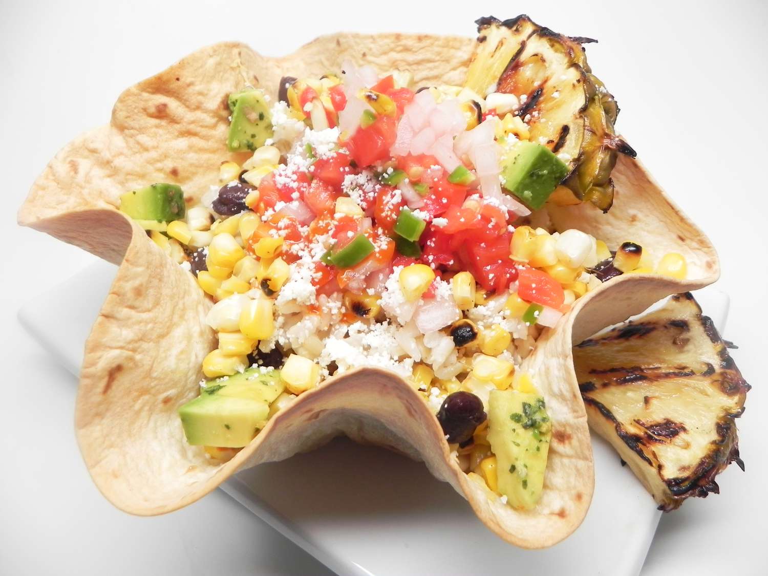 Grilled Pineapple Elote Bowl