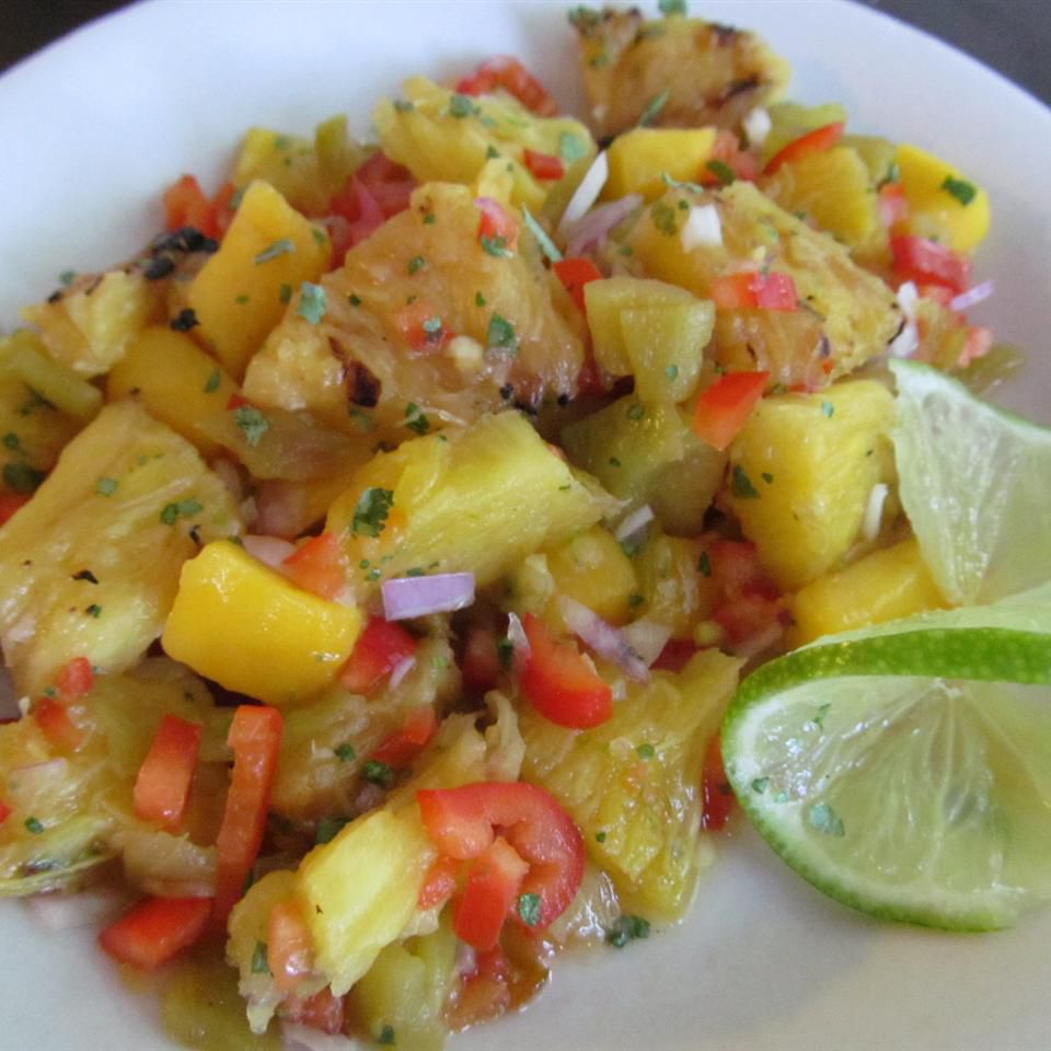 Grilled Pineapple Mango Relish