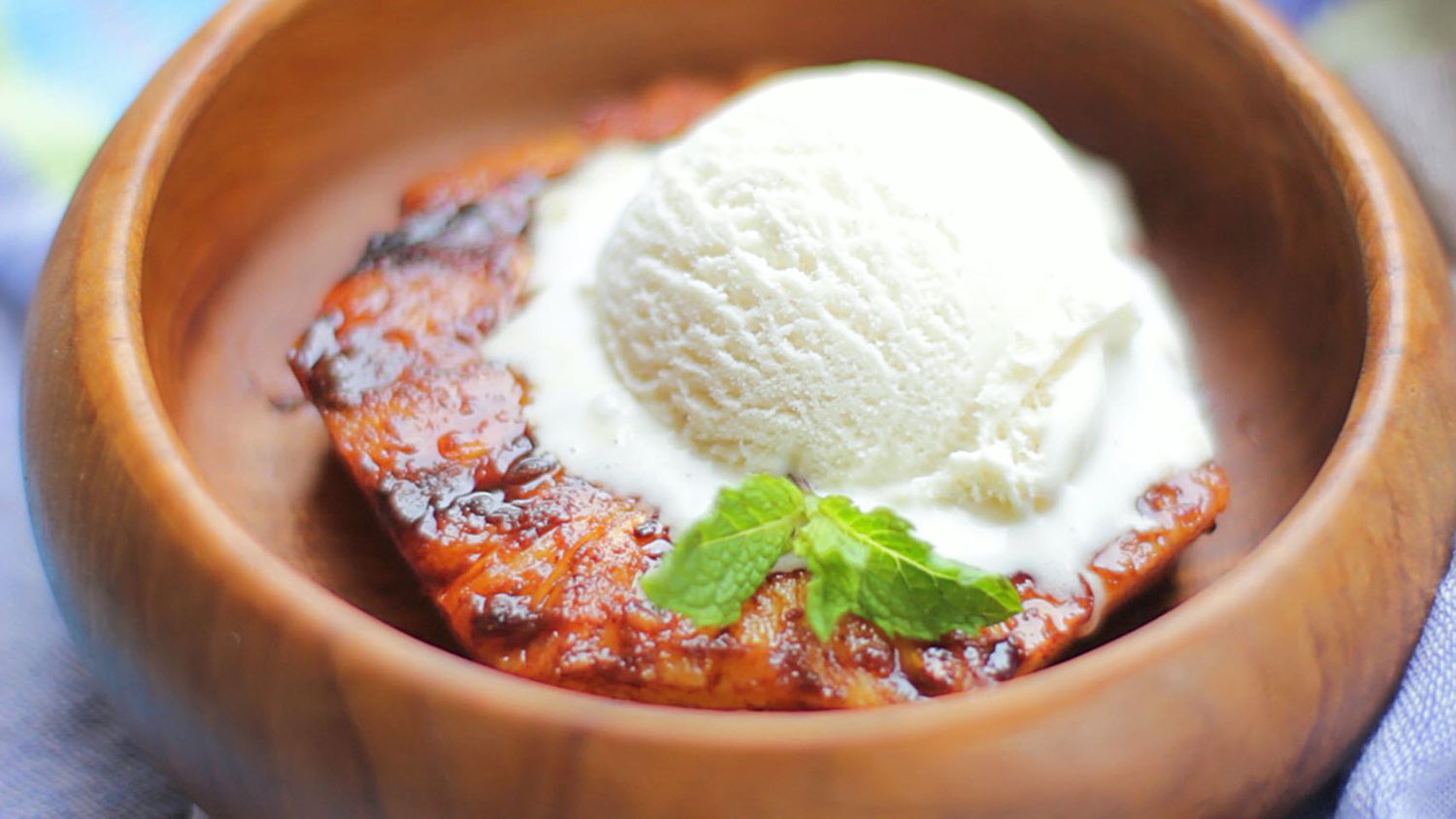 Grilled Pineapple with Rum Glaze