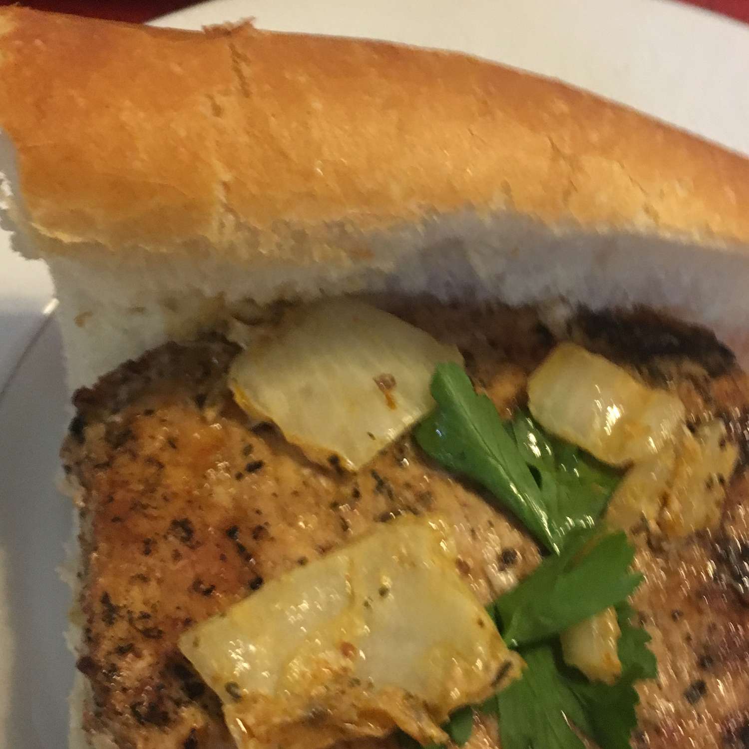 Grilled Pork Chop Sandwiches