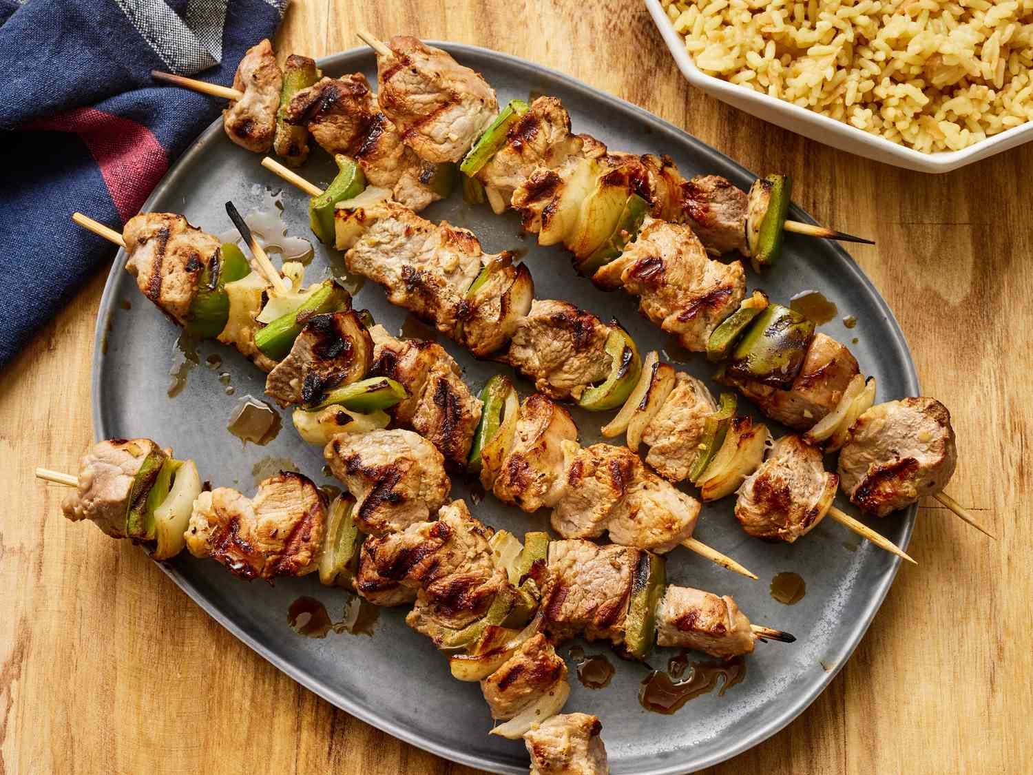 Grilled Pork Souvlaki with Herbs and Lemon
