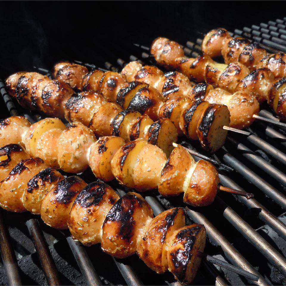 Grilled Rosemary Potato Skewers