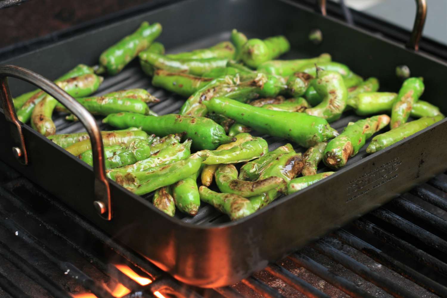 Grilled Soy Sesame Shishito Peppers
