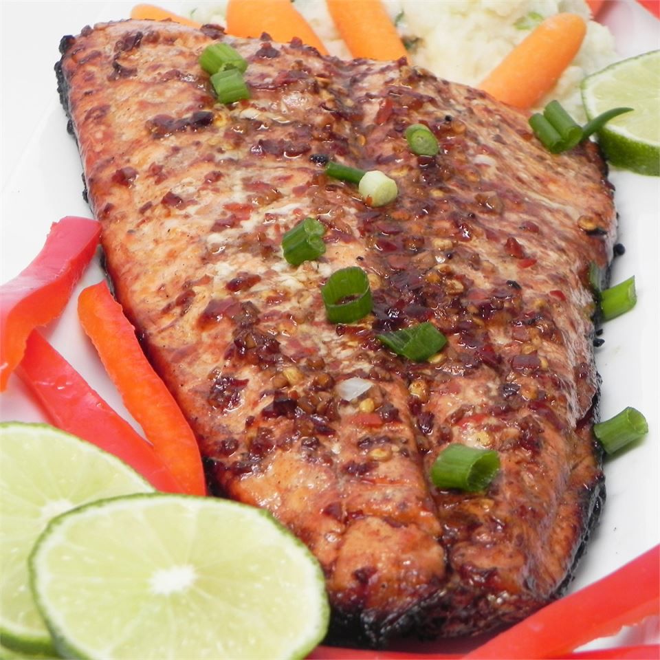Grilled Spicy Alaska Salmon