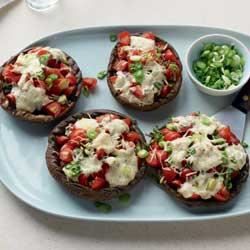 Grilled Stuffed Portobello Caps