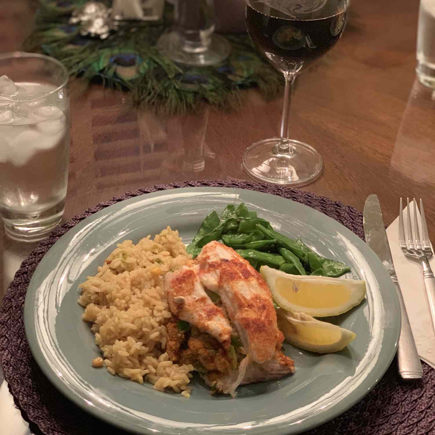 Grilled Stuffed Snapper