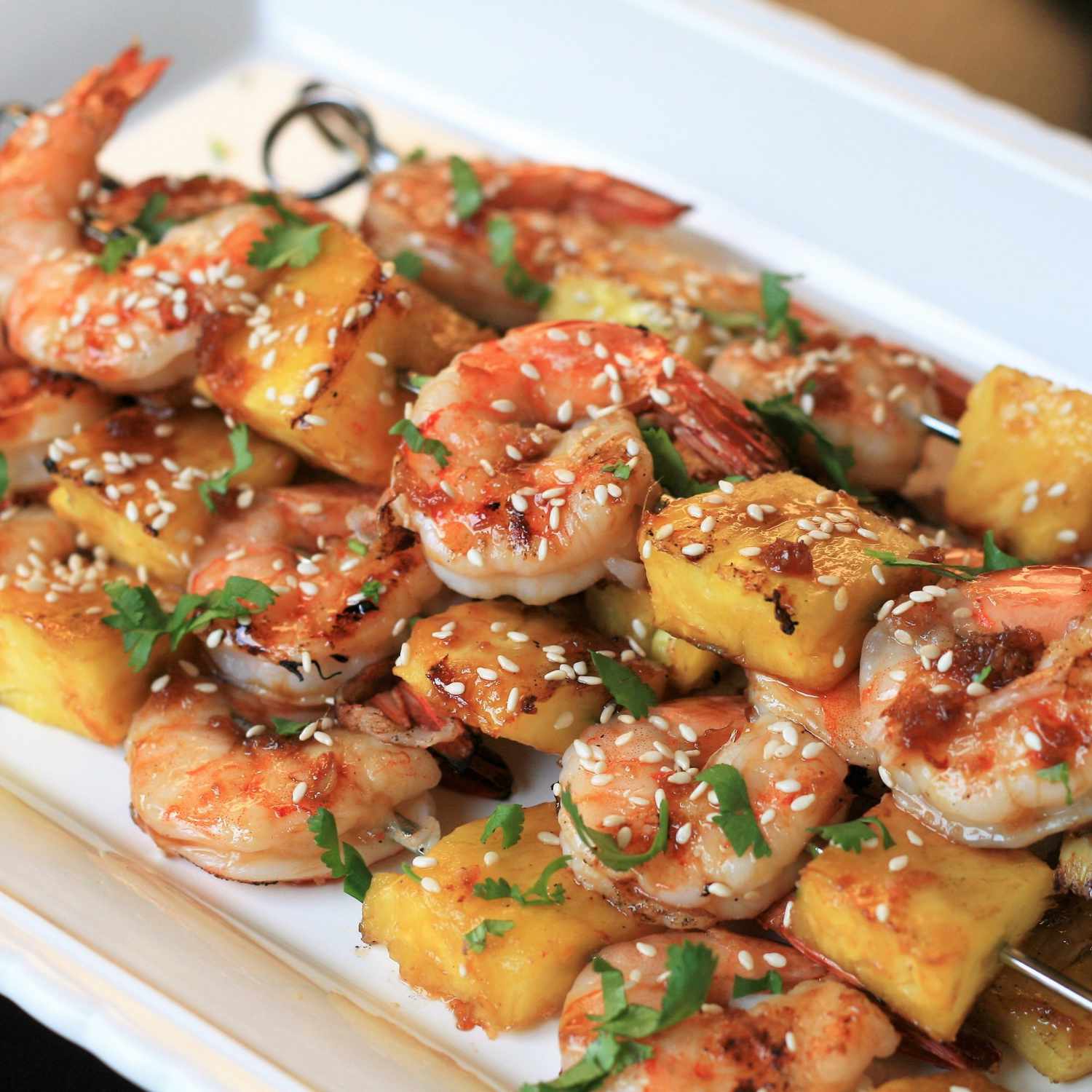 Grilled Teriyaki Shrimp Skewers