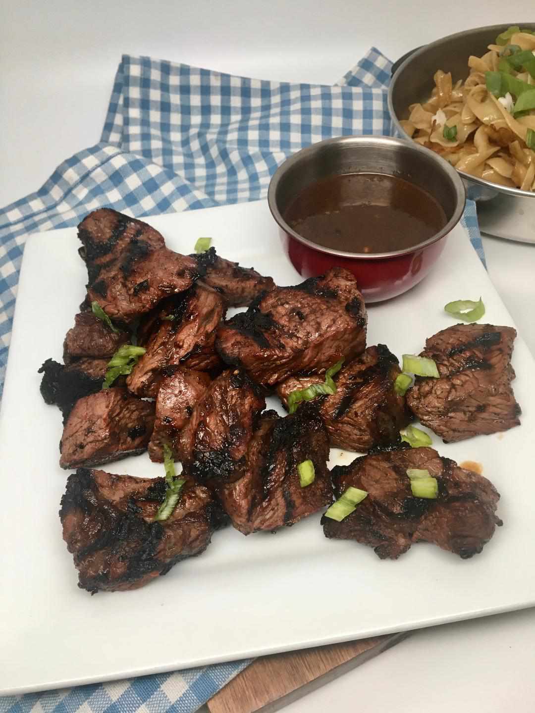Grilled Teriyaki Steak Bites