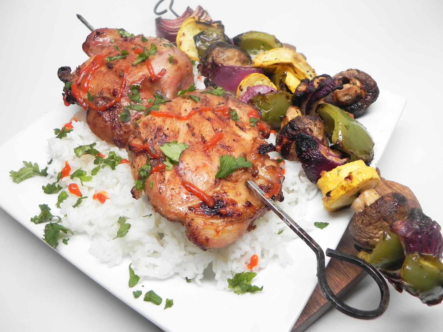Grilled Thai Chicken Kebabs