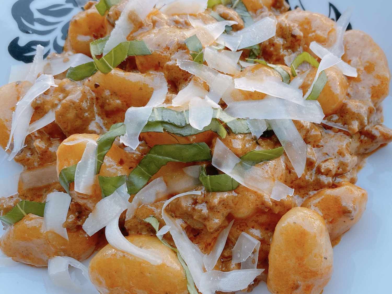 Ground Beef Gnocchi in Vodka Sauce