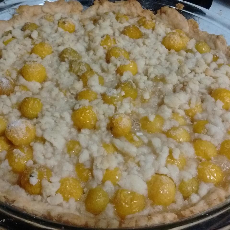 Ground Cherry Crumble Pie