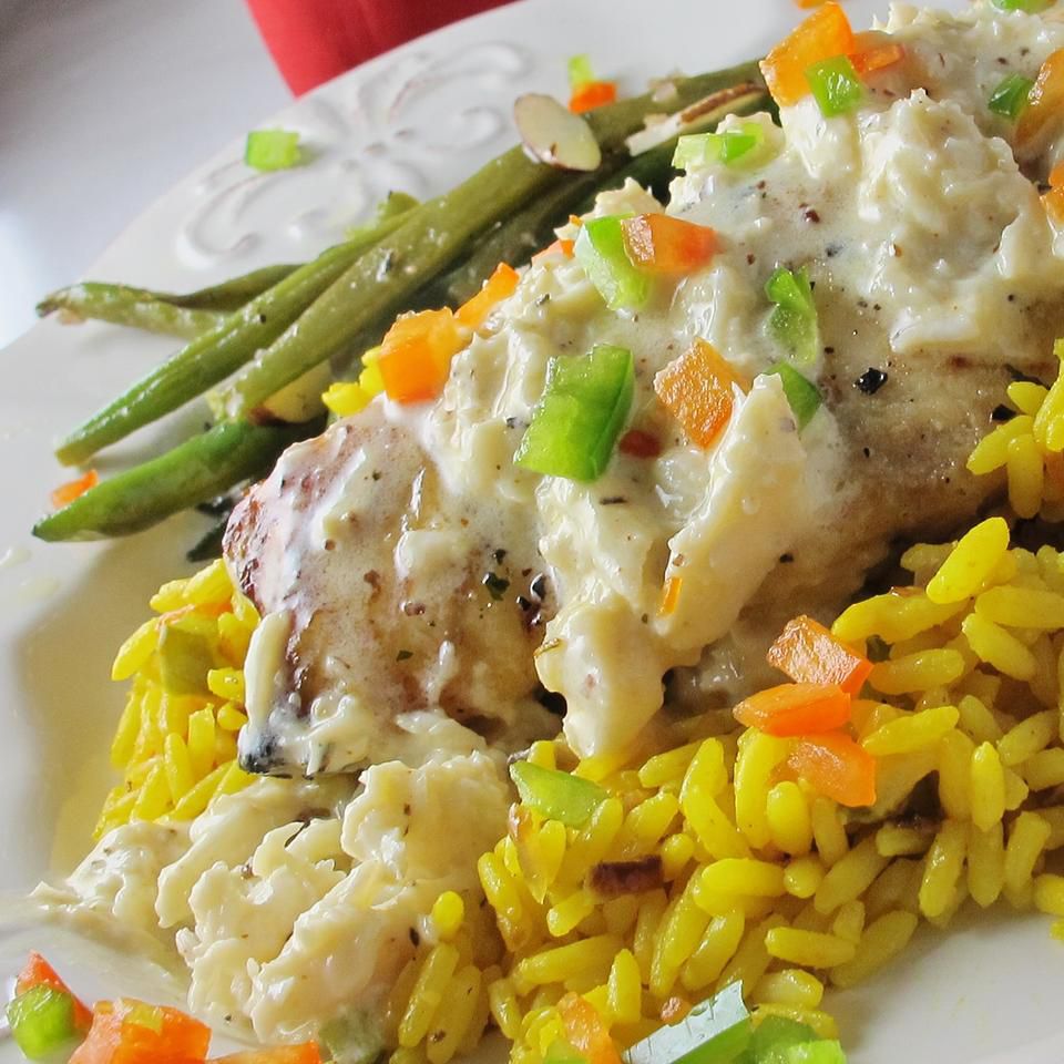Grouper with Crab and Shrimp Sauce