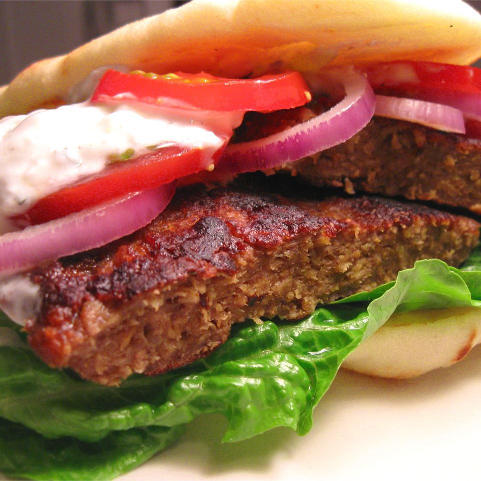Gyros Burger with Tzatziki