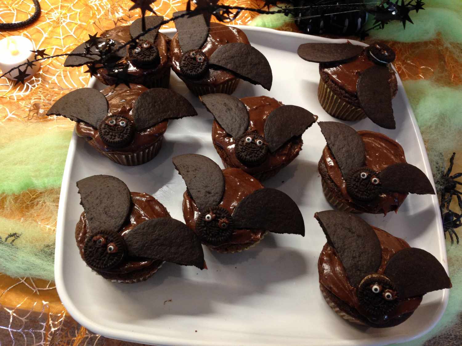Halloween Bat Cupcakes