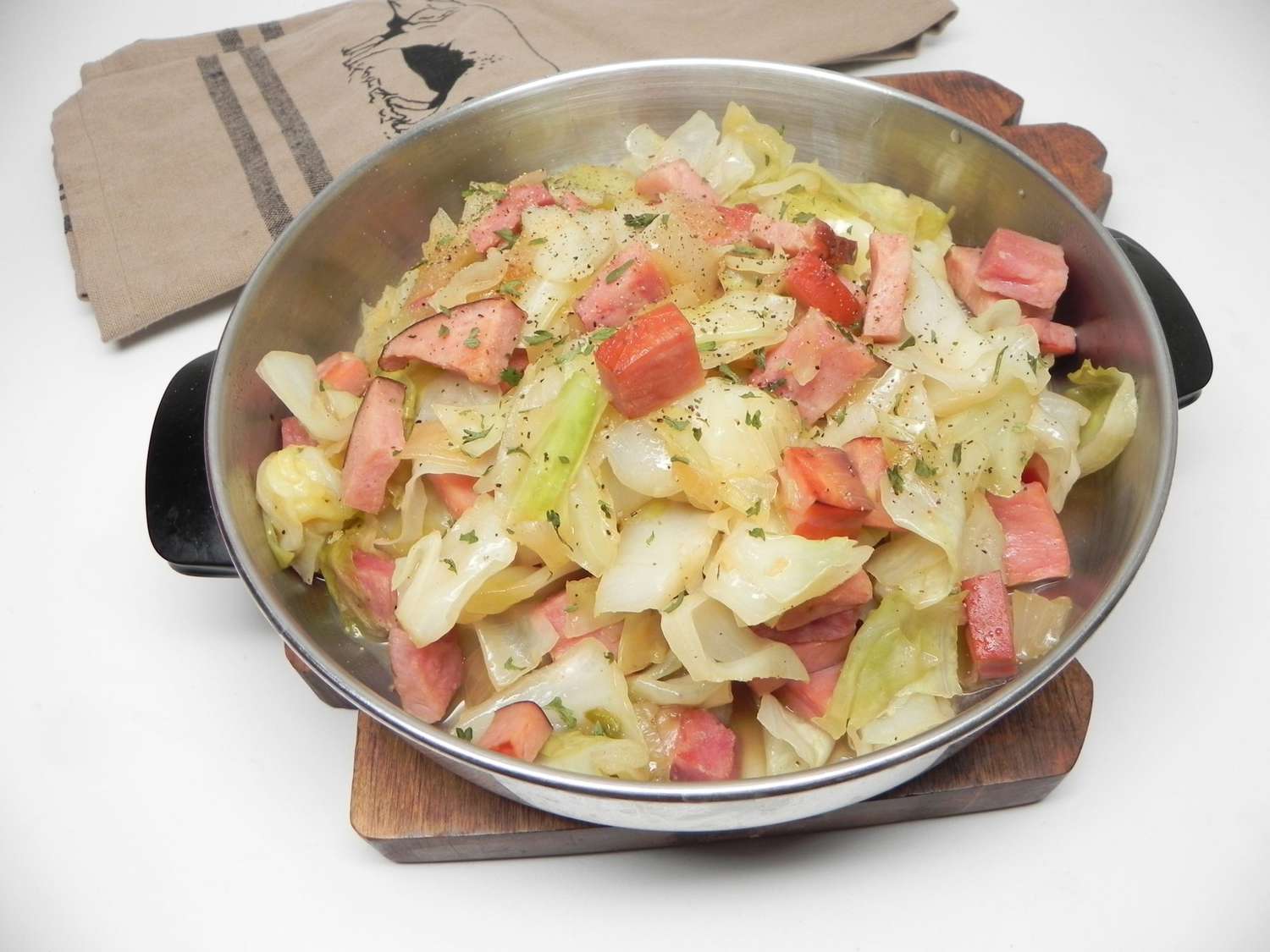 Ham and Cabbage Skillet