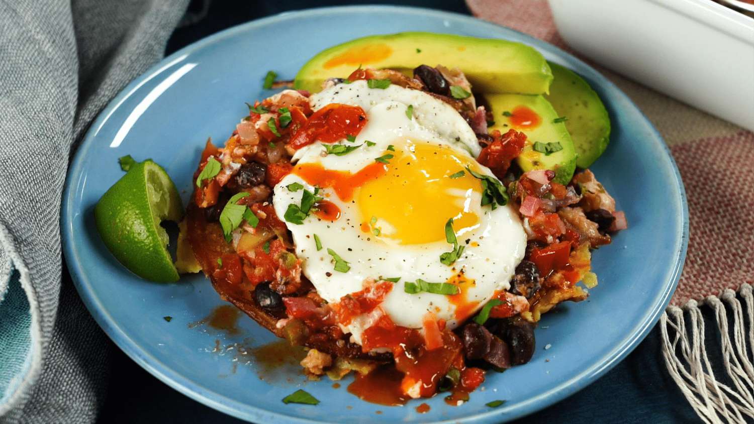Ham and Cheese Huevos Rancheros Casserole