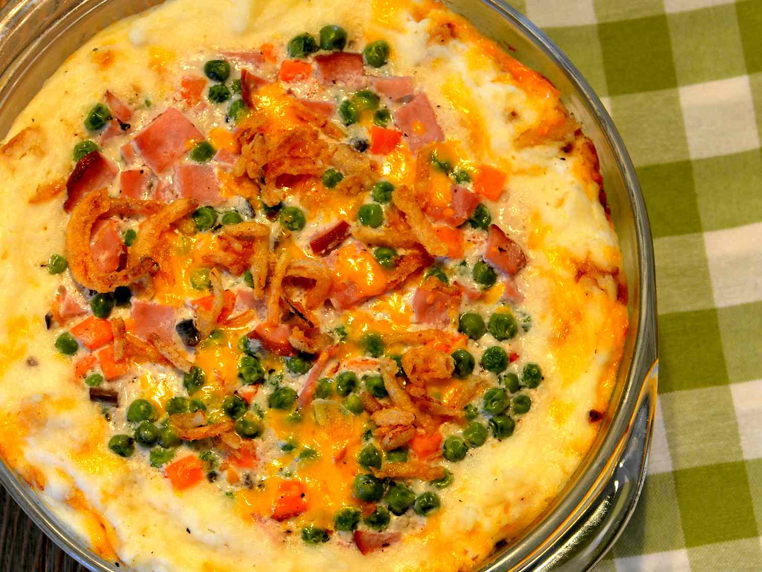 Ham and Mashed Potato Casserole