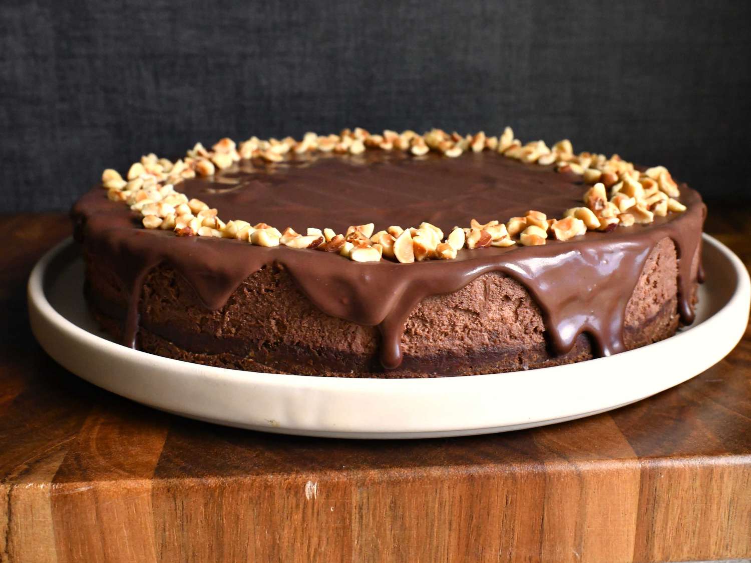 Hazelnut Mousse Cake with Chocolate Glaze