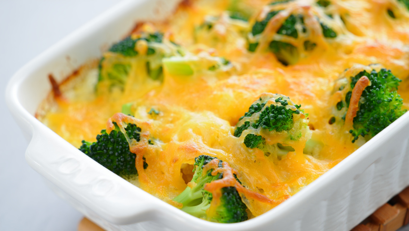 Healthy Broccoli Cheese Bake