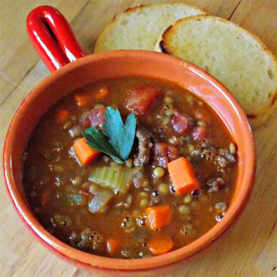 Hearty Beef and Lentil Soup