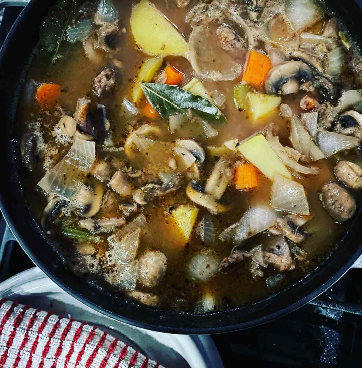 Hearty Beef Stew in Dutch Oven
