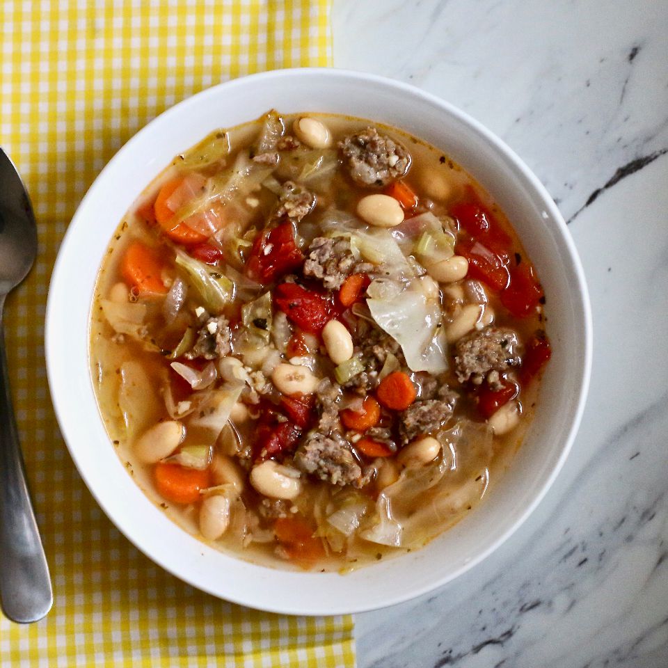 Hearty Cabbage and Sausage Soup