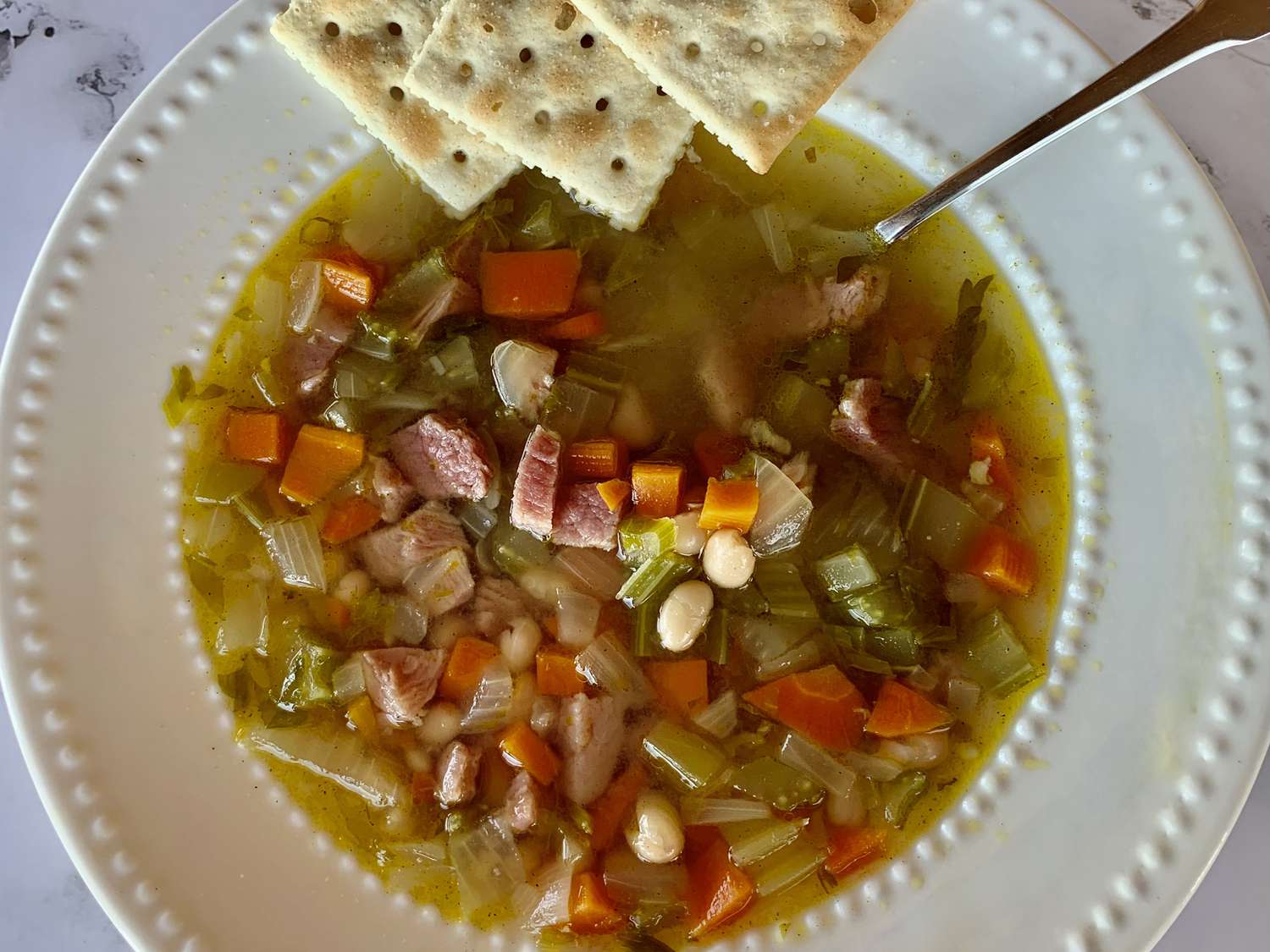 Hearty Ham and Bean Soup