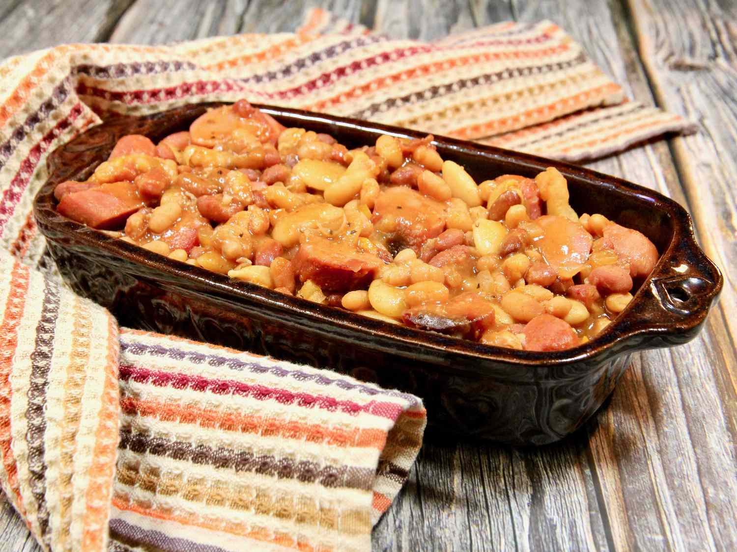 Hearty Three Bean Bake