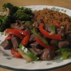Hearty Venison Tips with Rice