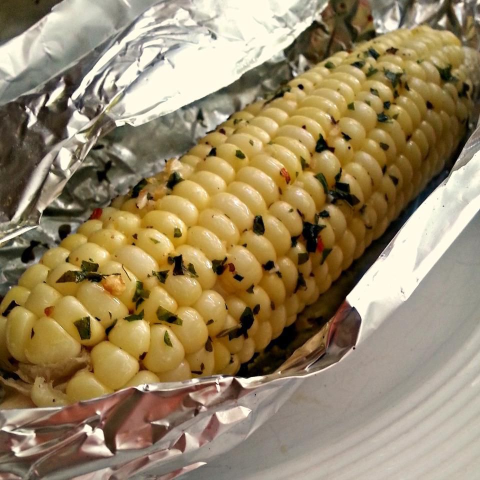 Herb-Butter Grilled Corn