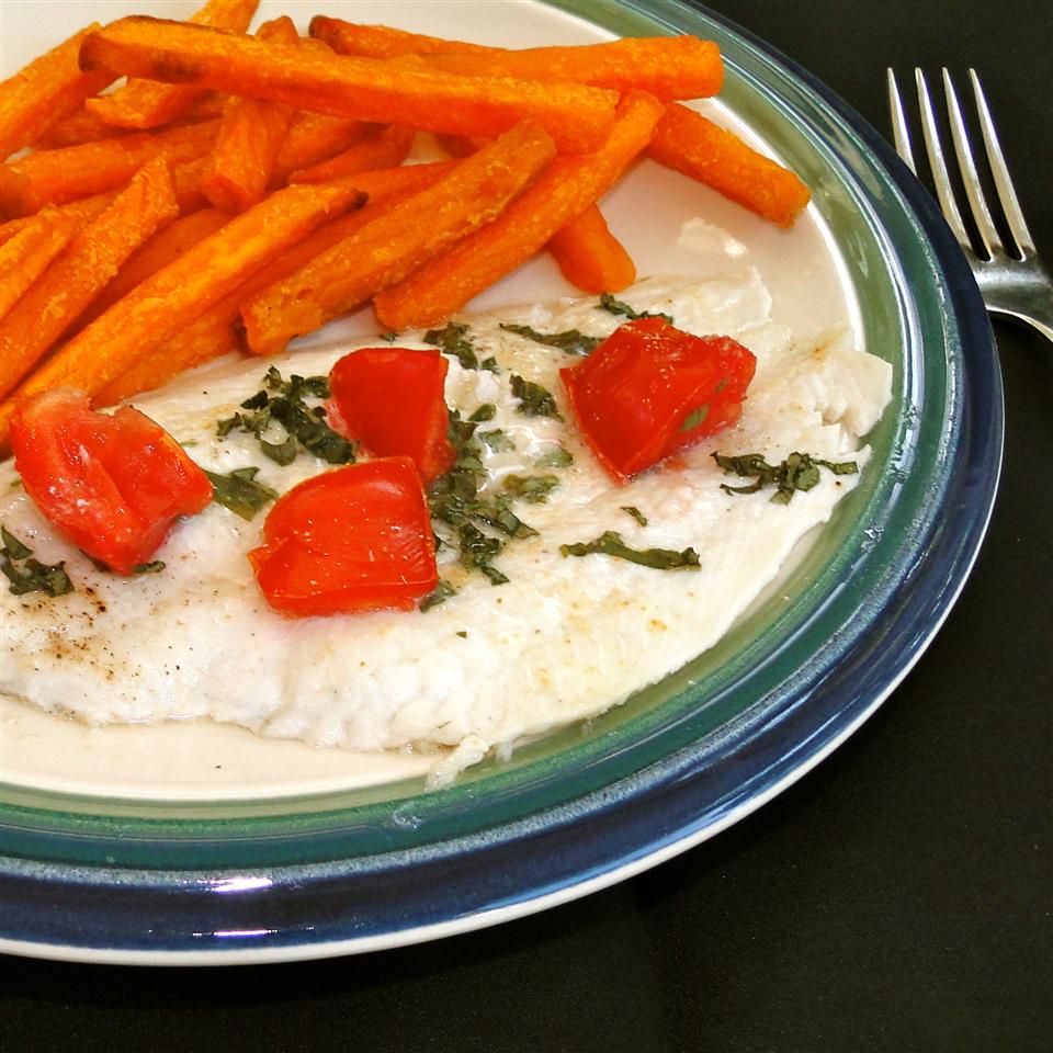 Herb-Infused Baked Flounder