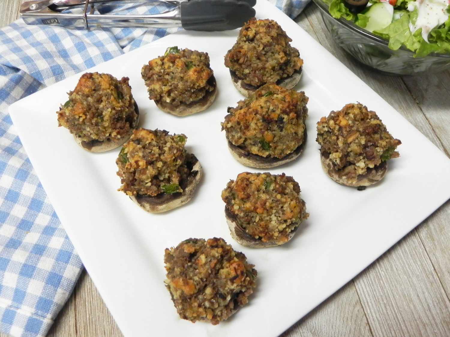 Herb Stuffed Mushrooms