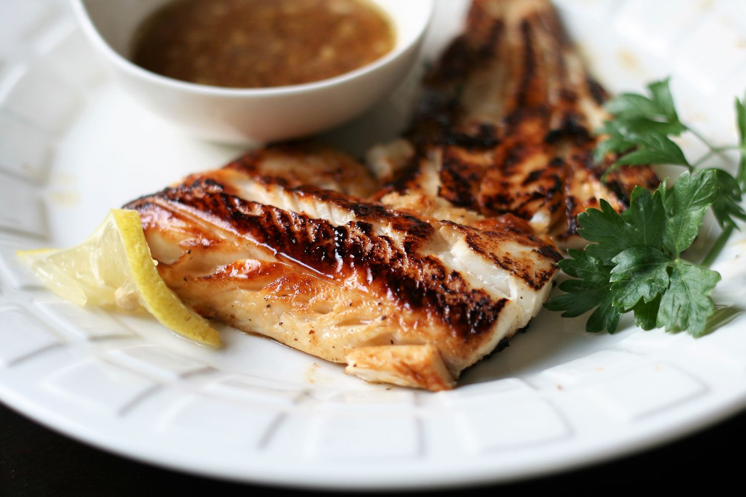 Honey Butter Pan-Fried Halibut