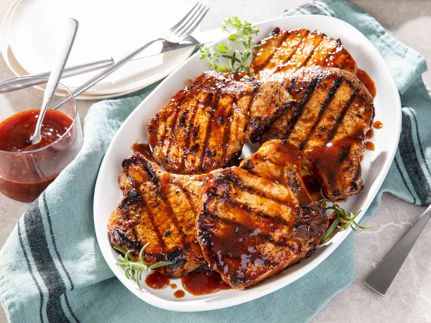 Honey Garlic Grilled Pork Chops