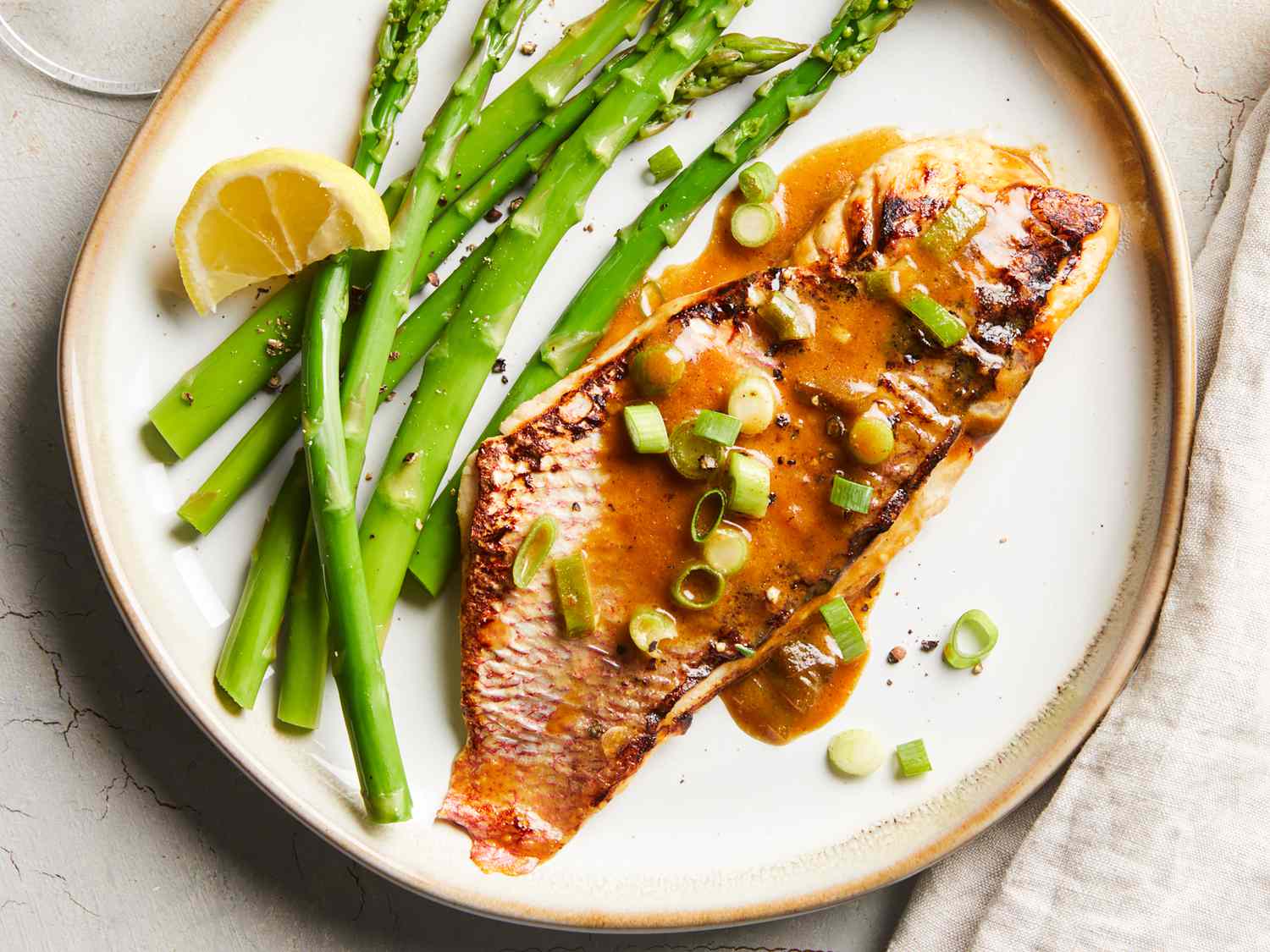 Honey Mustard Ginger Red Snapper