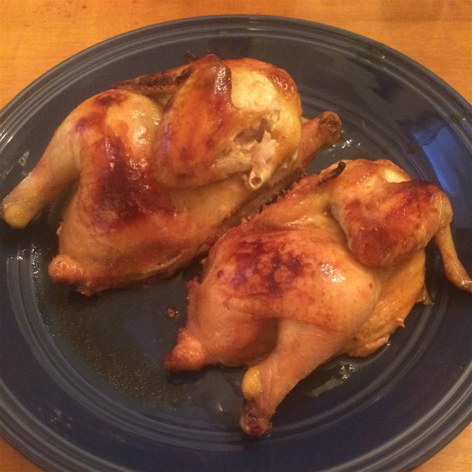 Honey Orange Glazed Hens