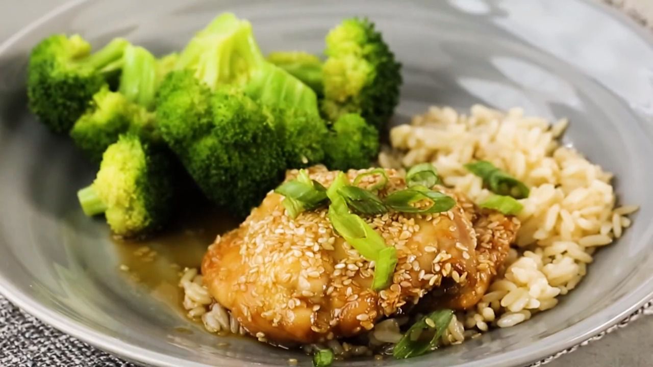 Honey Sesame Chicken Thighs