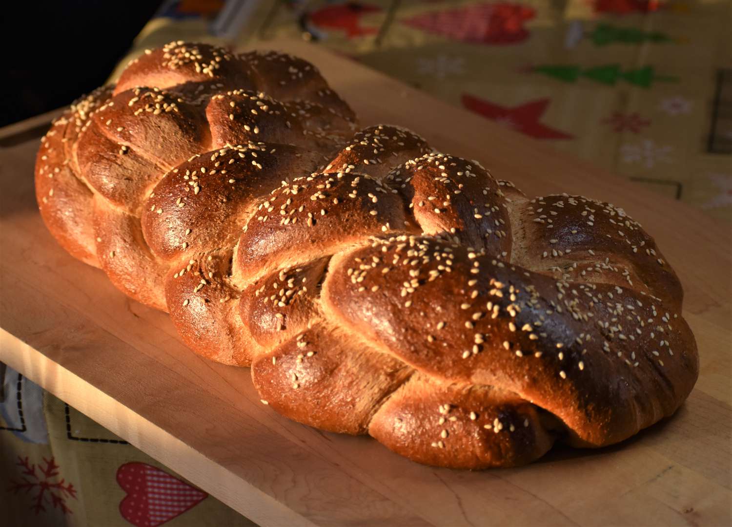 Honey Whole Wheat Braided Bread