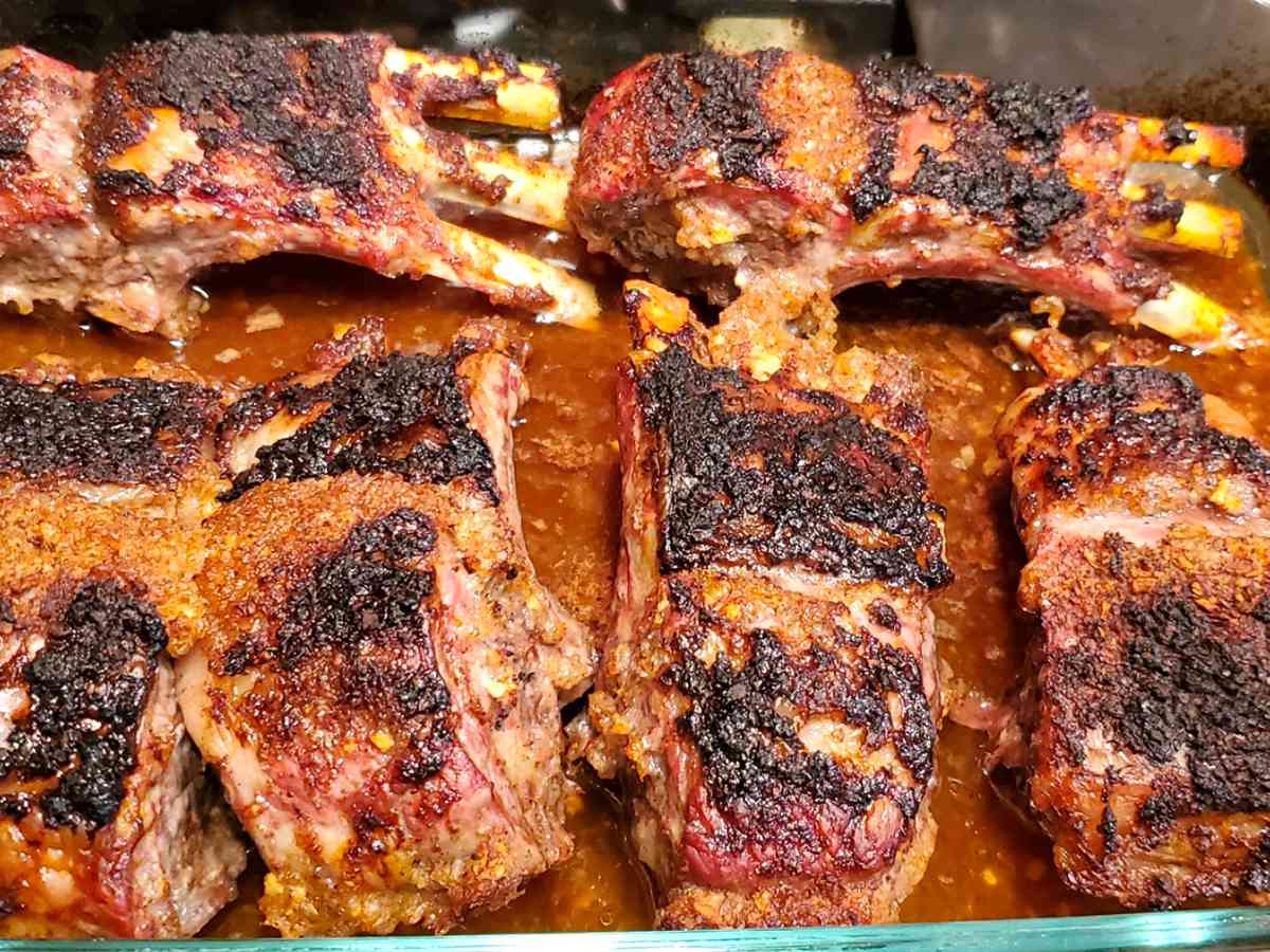 Honey Wine-Glazed Lamb Ribs