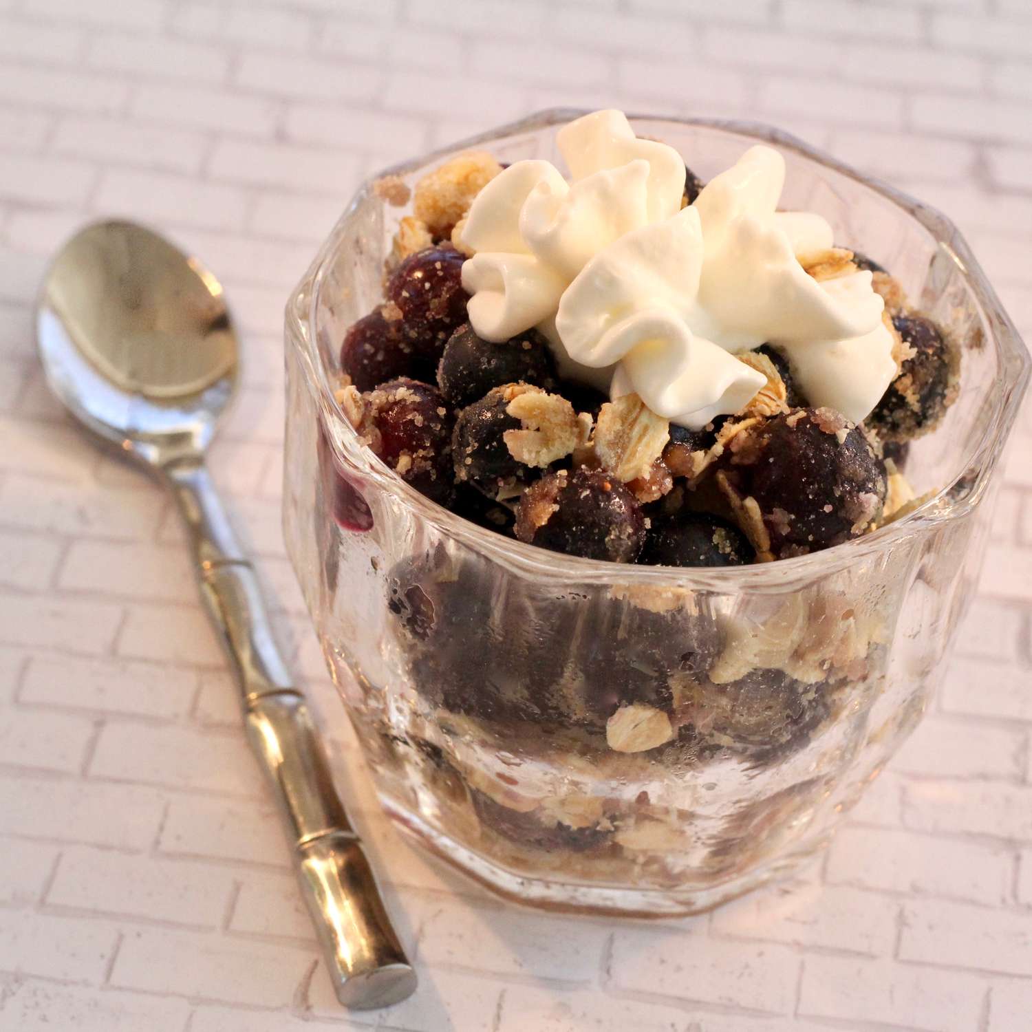 Individual Blueberry Crisp