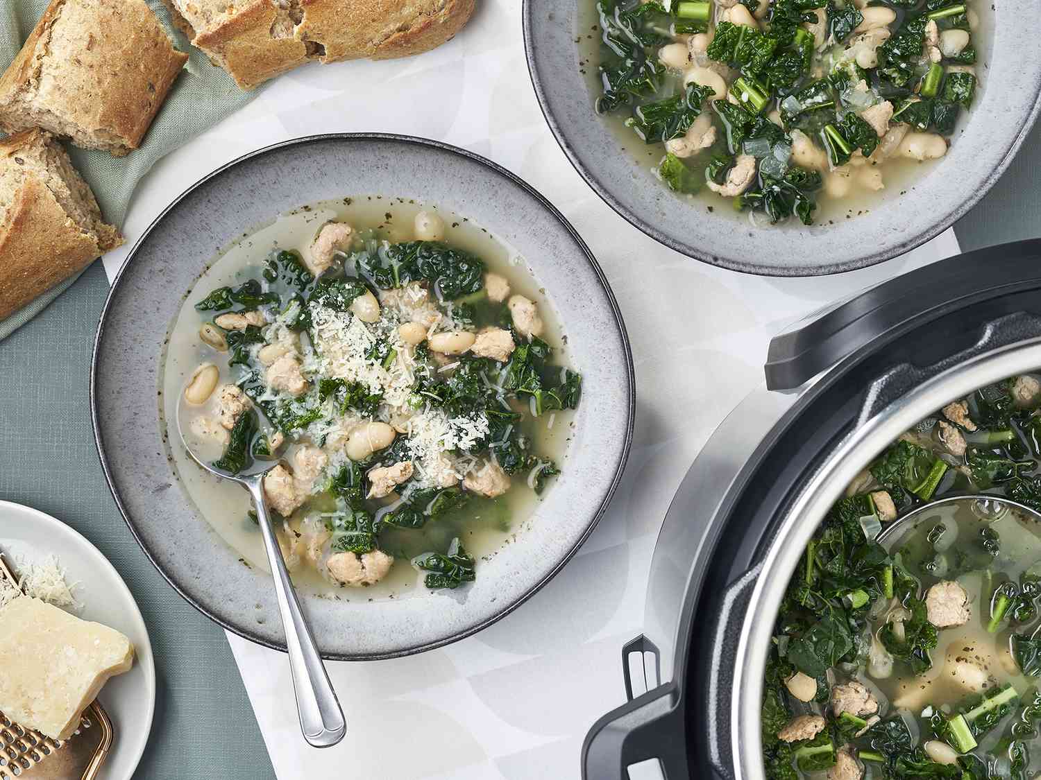 Instant Pot Bean and Sausage Soup